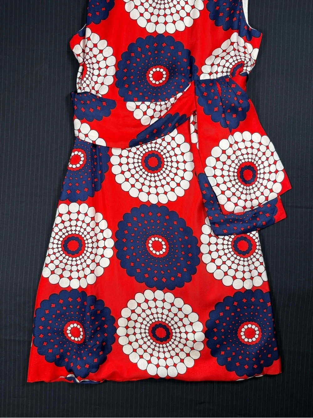 Vintage Mod Floral Geometric Shift Dress - Picture 6 of 16